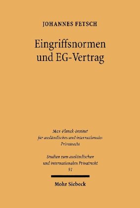 Eingriffsnormen und EG-Vertrag