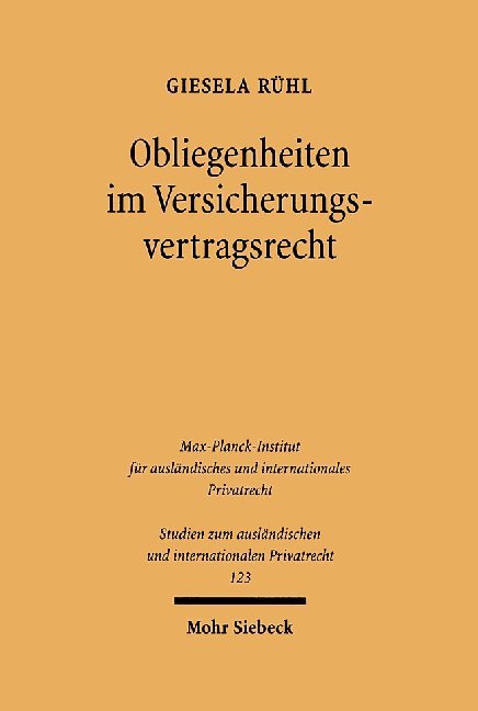 Obliegenheiten im Versicherungsvertragsrecht main product photo