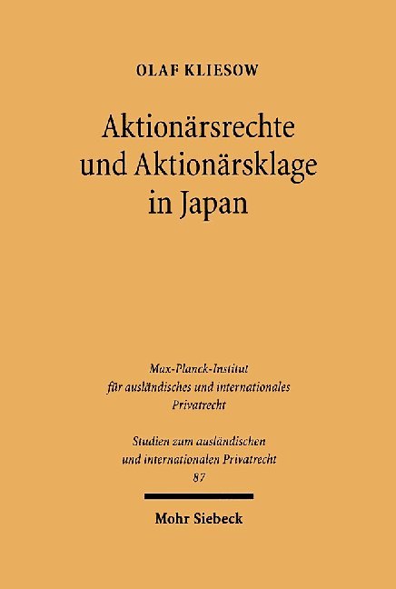 Aktionärsrechte und Aktionärsklage in Japan main product photo