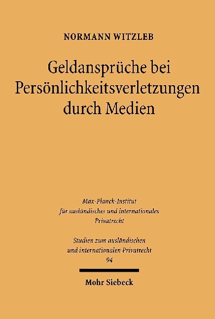 Geldansprüche bei Persönlichkeitverletzungen durch Medien main product photo