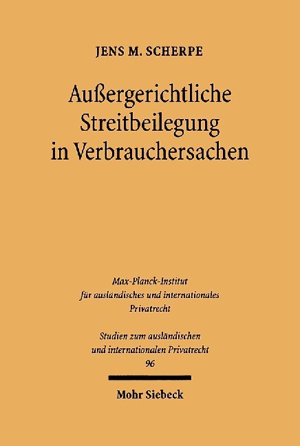 Außergerichtliche Streitbeilegung in Verbrauchersachen main product photo
