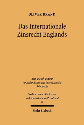 Das Internationale Zinsrecht Englands