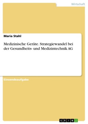 Medizinische Geräte. Strategiewandel bei der Gesundheits- und Medizintechnik AG