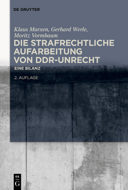 Die strafrechtliche Aufarbeitung von DDR-Unrecht main product photo
