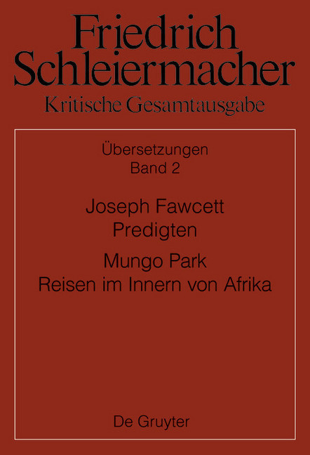Joseph Fawcett, Predigten Mungo Park, Reisen im Innern von Afrika main product photo