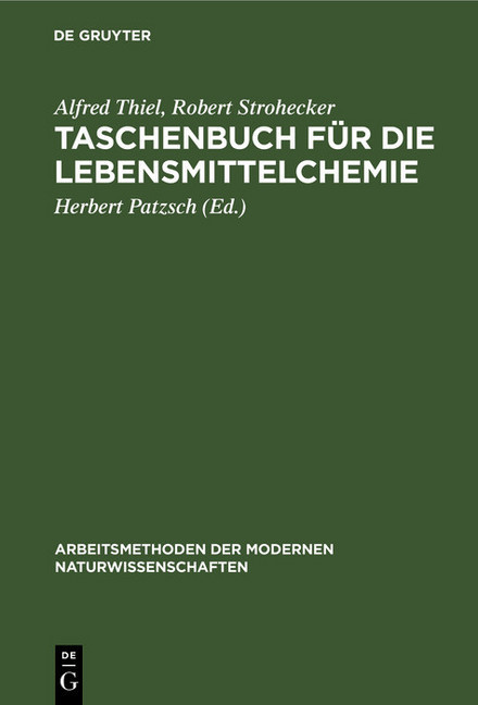 Taschenbuch für die Lebensmittelchemie main product photo