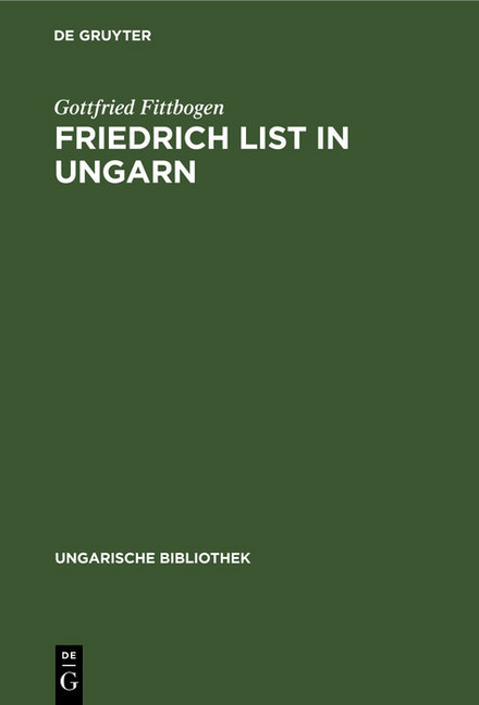 Friedrich List in Ungarn main product photo