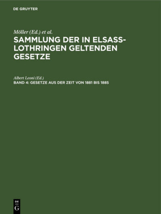 Gesetze aus der Zeit von 1881 bis 1885