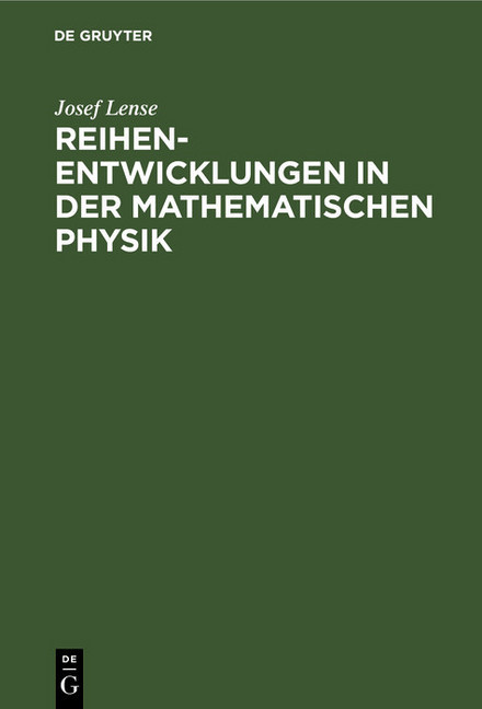 Reihenentwicklungen in der mathematischen Physik main product photo