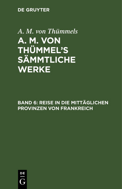 Reise in die mittäglichen Provinzen von Frankreich main product photo