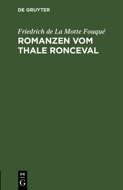 Romanzen vom Thale Ronceval main product photo