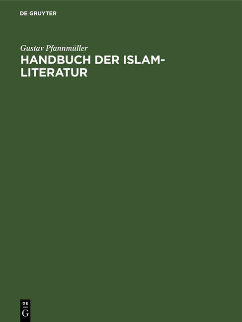 Handbuch der Islam-Literatur main product photo