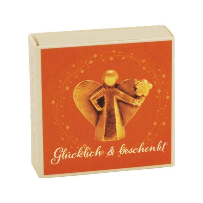 Figur Engel mit Blume, in Schachtel Glücklich und beschenkt main product photo