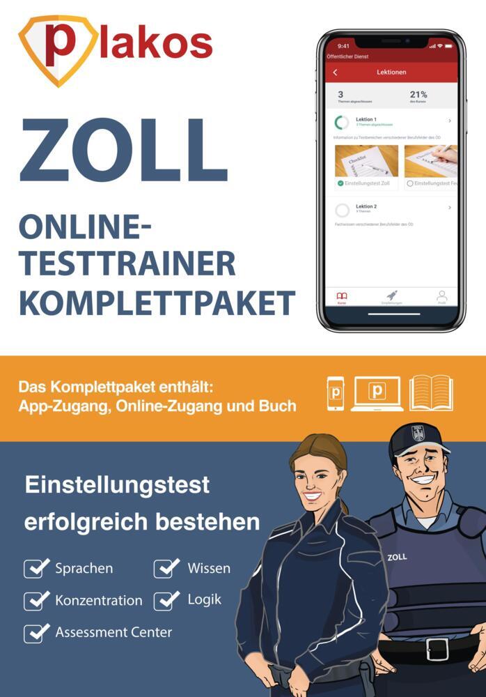 Zoll Einstellungstest Vorbereitung, Online-Testtrainer Komplettpaket main product photo