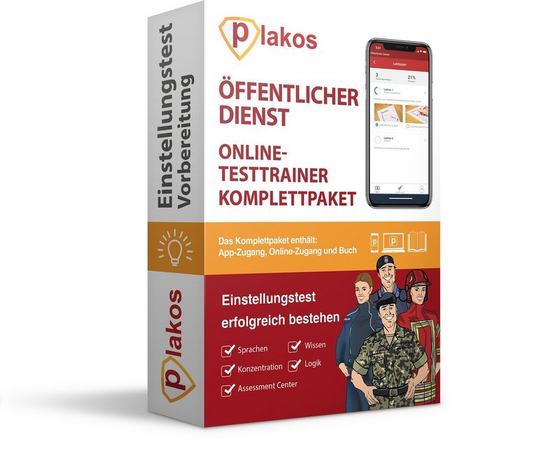 Öffentlicher Dienst Einstellungstest Vorbereitung Online-Testtrainer Komplettpaket main product photo