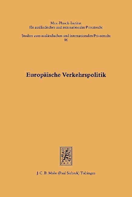 Europäische Verkehrspolitik main product photo