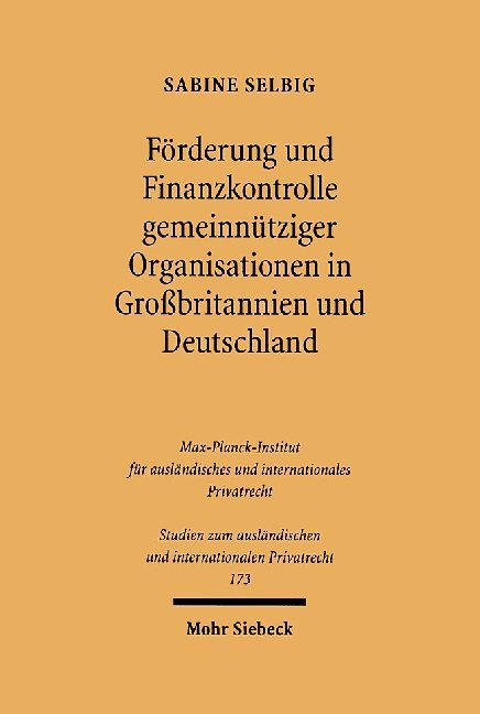 Förderung und Finanzkontrolle gemeinnütziger Organisationen in Großbritannien und Deutschland main product photo