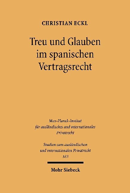 Treu und Glauben im spanischen Vertragsrecht main product photo