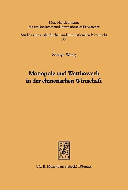 Monopole und Wettbewerb in der chinesischen Wirtschaft main product photo