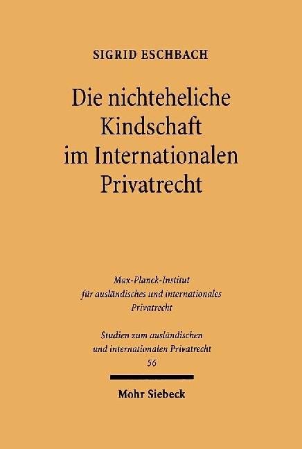 Die nichteheliche Kindschaft im Internationalen Privatrecht main product photo