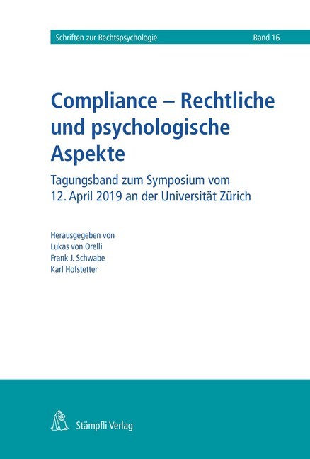 Compliance - Rechtliche und psychologische Aspekte main product photo