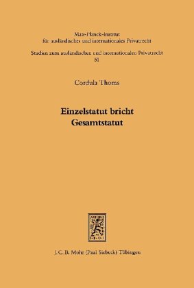 Einzelstatut bricht Gesamtstatut