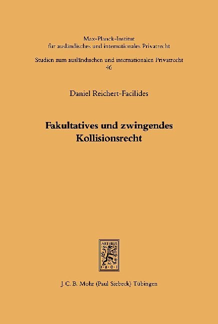 Fakultatives und zwingendes Kollisionsrecht main product photo