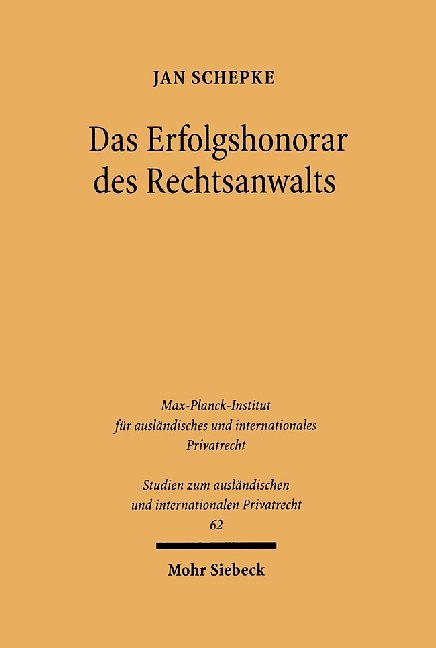 Das Erfolgshonorar des Rechtsanwalts main product photo
