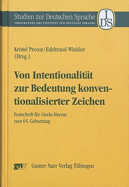Von Intentionalität zur Bedeutung konventionalisierter Zeichen main product photo