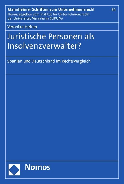 Juristische Personen als Insolvenzverwalter? main product photo