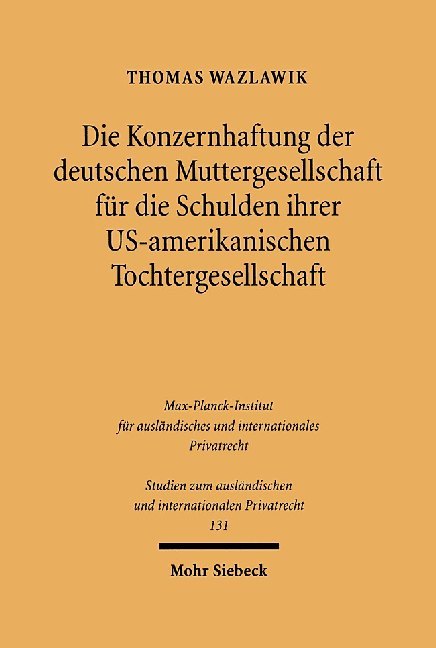 Die Konzernhaftung der deutschen Muttergesellschaft für die Schulden ihrer U.S.-amerikanischen Tochtergesellschaft main product photo