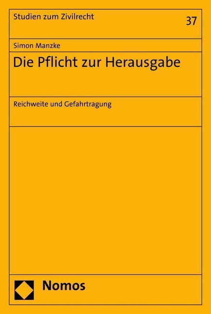 Die Pflicht zur Herausgabe main product photo