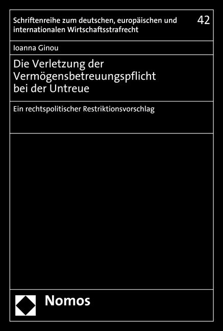 Die Verletzung der Vermögensbetreuungspflicht bei der Untreue main product photo