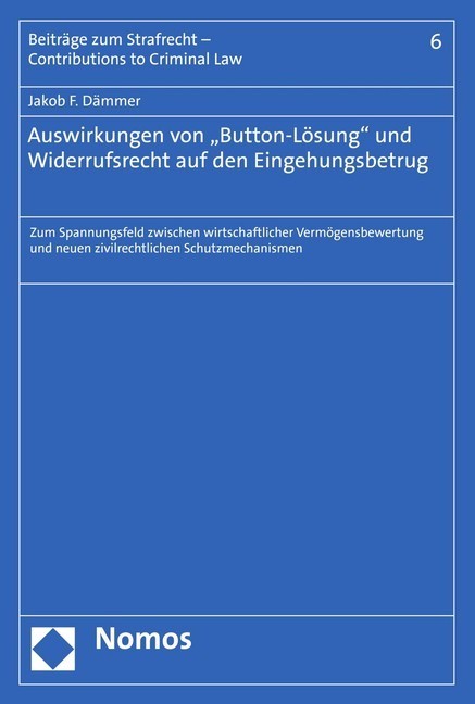 Auswirkungen von 'Button-Lösung' und Widerrufsrecht auf den Eingehungsbetrug main product photo