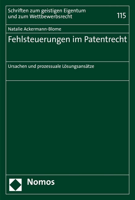 Fehlsteuerungen im Patentrecht main product photo