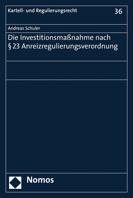 Die Investitionsmaßnahme nach 23 Anreizregulierungsverordnung main product photo