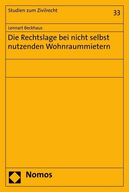 Die Rechtslage bei nicht selbst nutzenden Wohnraummietern main product photo