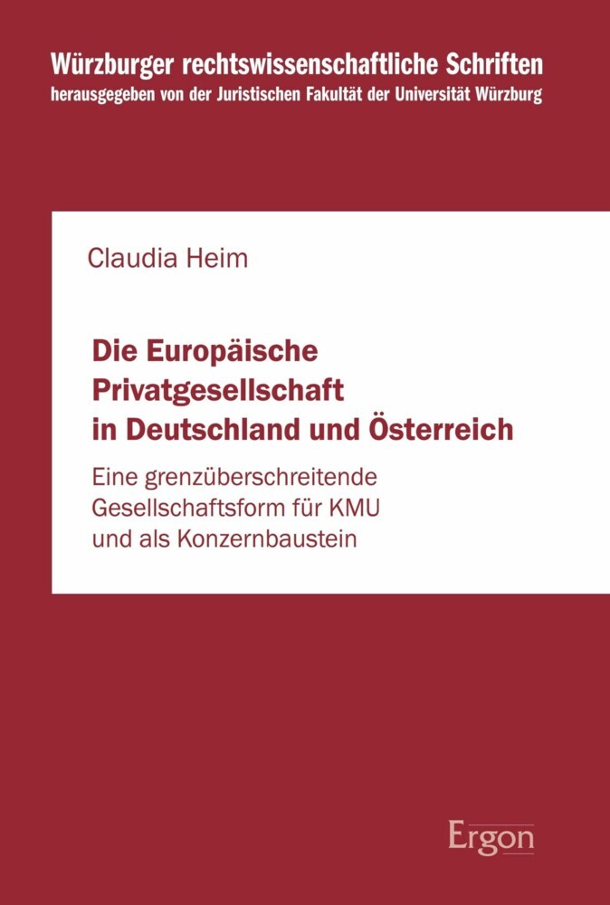 Die Europäische Privatgesellschaft in Deutschland und Österreich main product photo