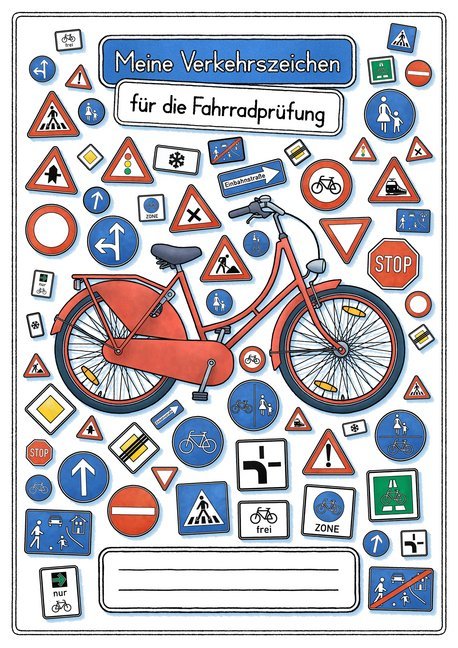 Meine Verkehrszeichen für die Fahrradprüfung- mit den neuen Verkehrszeichen main product photo