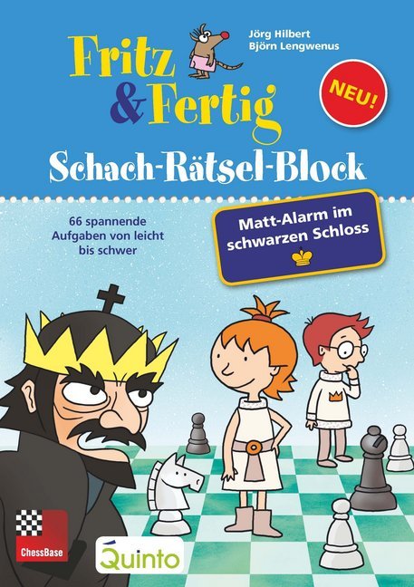 Fritz & Fertig Schach-Rätselblock: Mattalarm im schwarzen Schloss main product photo