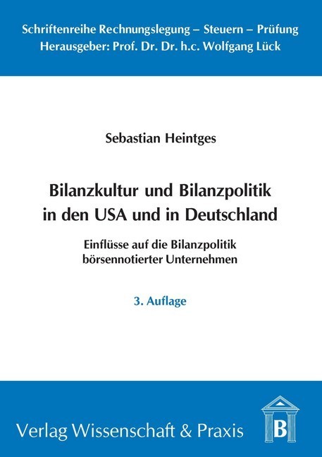 Bilanzkultur und Bilanzpolitik in den USA und in Deutschland. main product photo