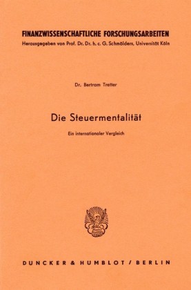 Die Steuermentalität.
