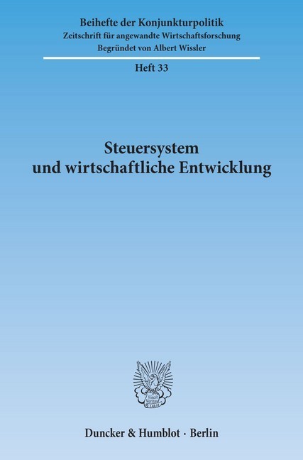 Steuersystem und wirtschaftliche Entwicklung. main product photo