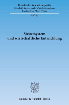 Steuersystem und wirtschaftliche Entwicklung.