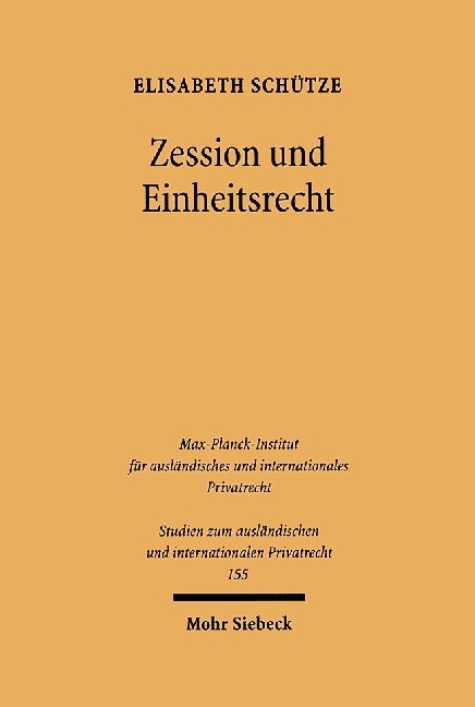Zession und Einheitsrecht main product photo