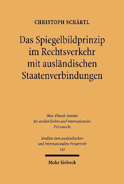 Das Spiegelbildprinzip im Rechtsverkehr mit ausländischen Staatenverbindungen main product photo
