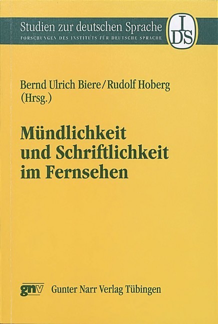 Mündlichkeit und Schriftlichkeit im Fernsehen main product photo