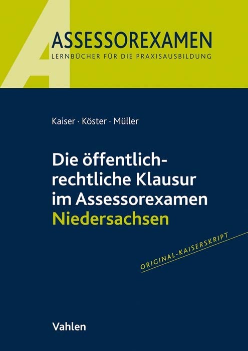 Die öffentlich-rechtliche Klausur im Assessorexamen Niedersachsen main product photo