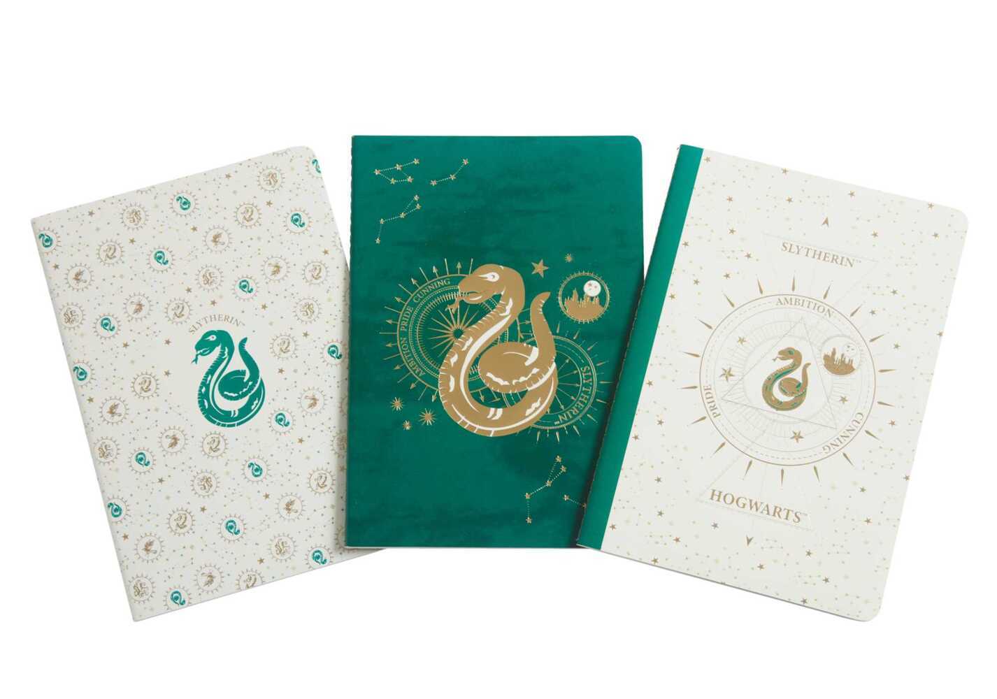 Harry Potter: Slytherin Constellation Sewn Notebook Collection (Set of 3) main product photo
