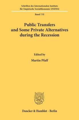Public Transfers and Some Private Alternatives during the Recession.